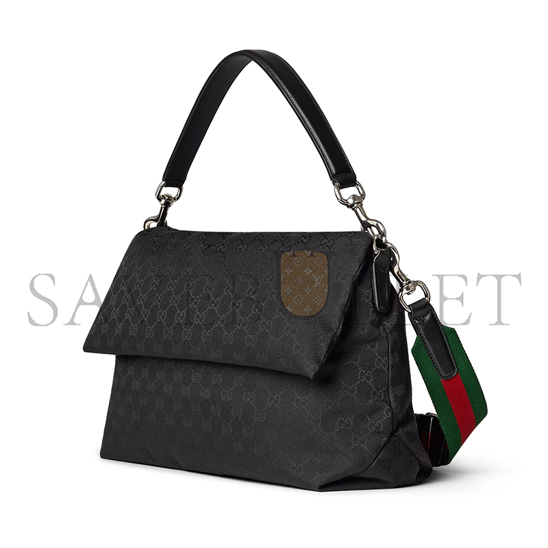 G*u*i medium gg crossbody bag with web 821616 (36*25*12cm)